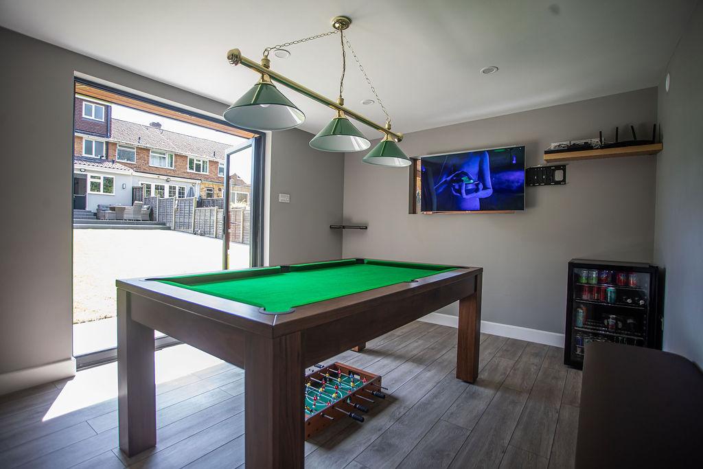 Rear single storey extension built by CJS Construction