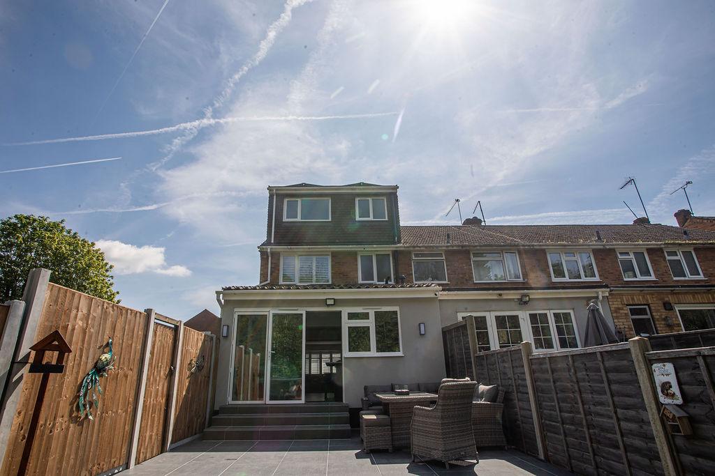 Rear single storey extensions built by CJS Construction