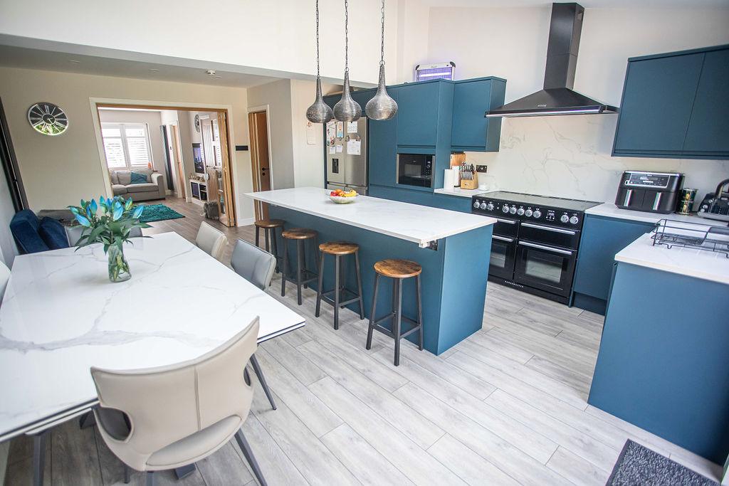 Rear single storey extension built by CJS Construction